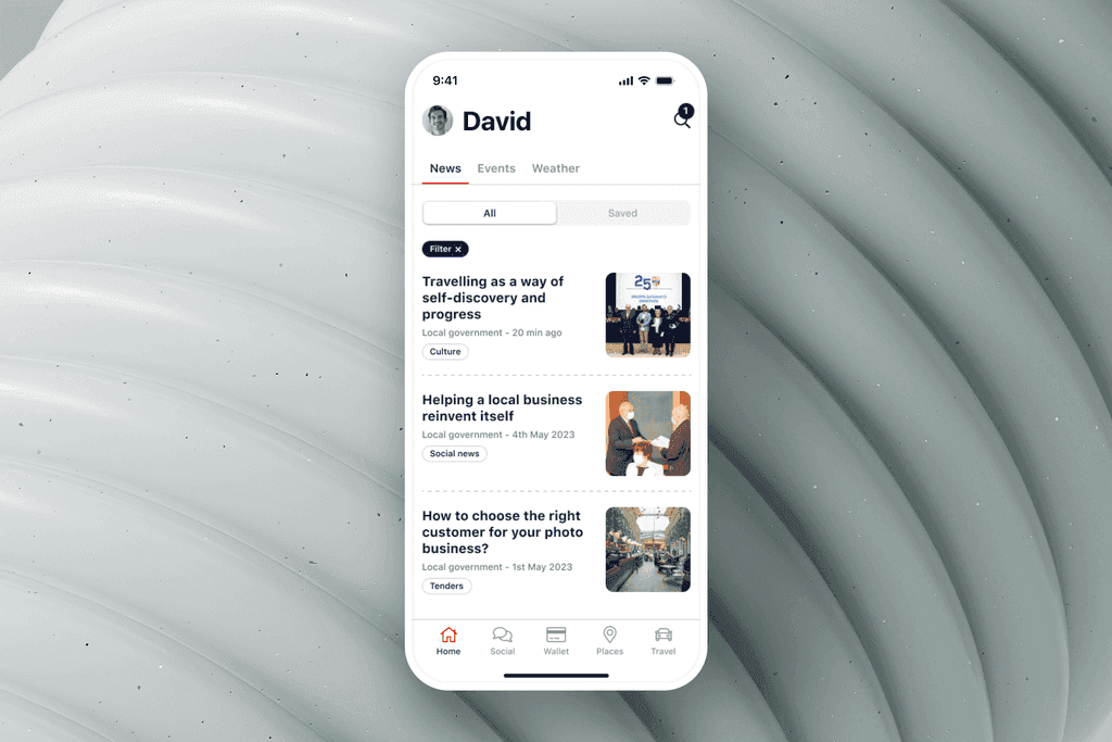 Smart City App — design detail