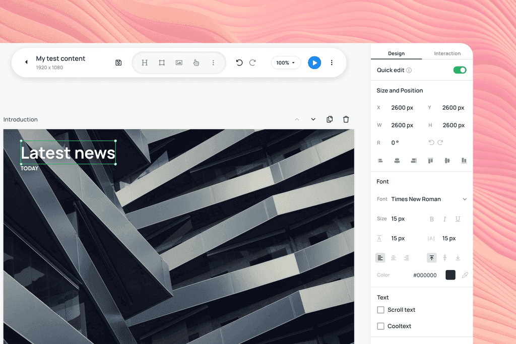 Wallboard 2.0 — design detail